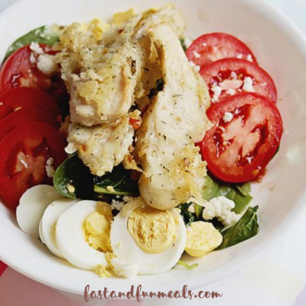 Spicy Garlic Chicken Tender Salad Featured Image