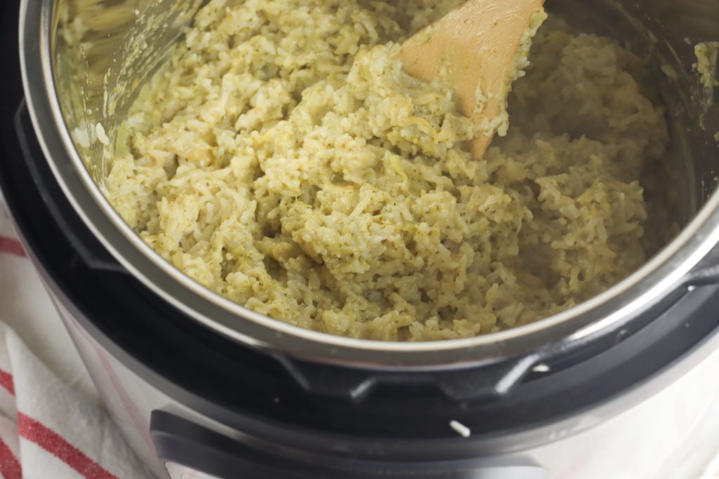 Instant Pot Rice Recipe: Cheesy Broccoli Rice